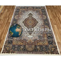 Иранский ковер Farahan 3824 Крем-черный